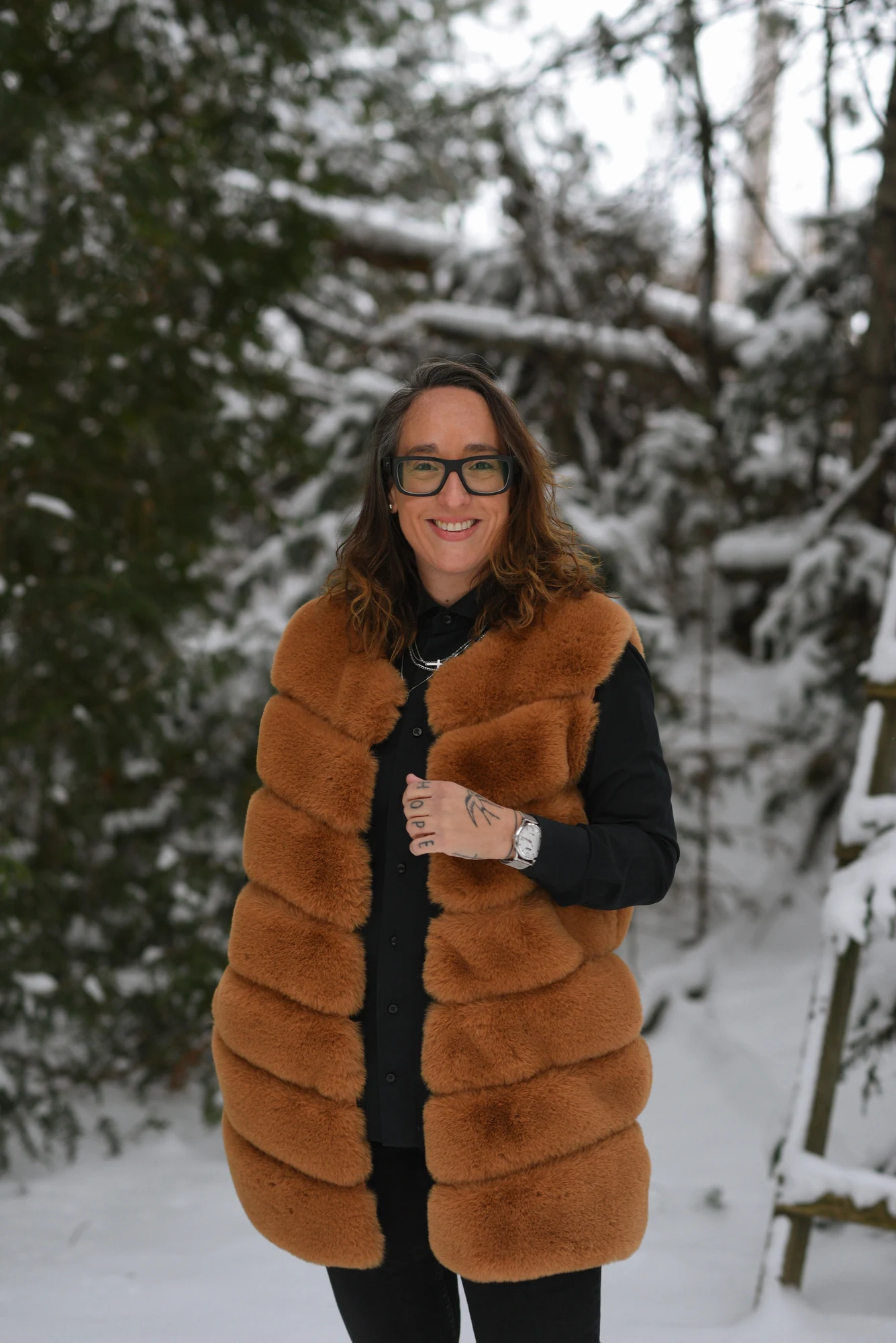Aurélie Lannegrand dans la neige