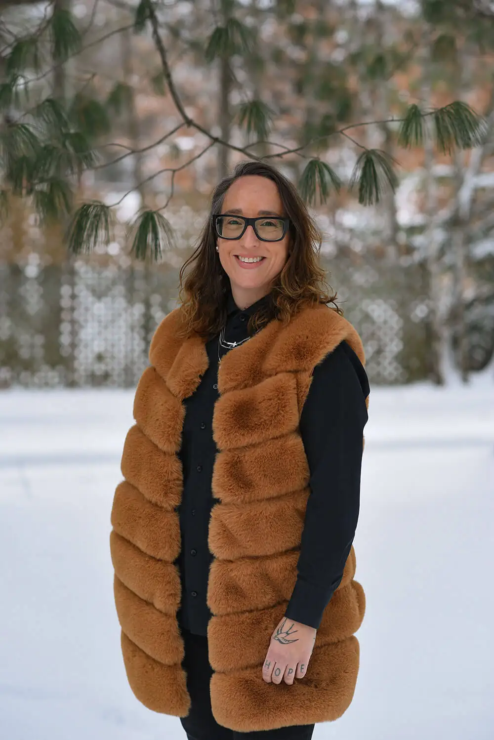 Aurélie Lannegrand dans la neige